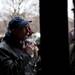 A Hash Bash attendee member smokes on Saturday, April 6. Daniel Brenner I AnnArbor.com